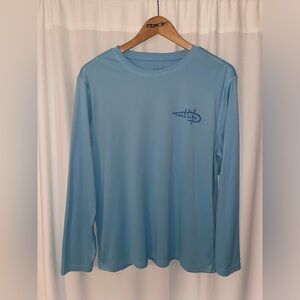Reel Life blue fishing shirt men’s M medium long sleeve livin the reel life top